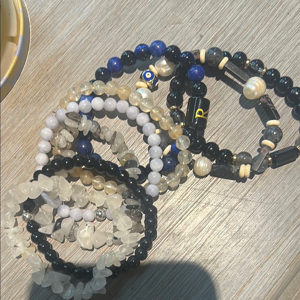 Add to a bundle for a freebie natural stone bracelet lot